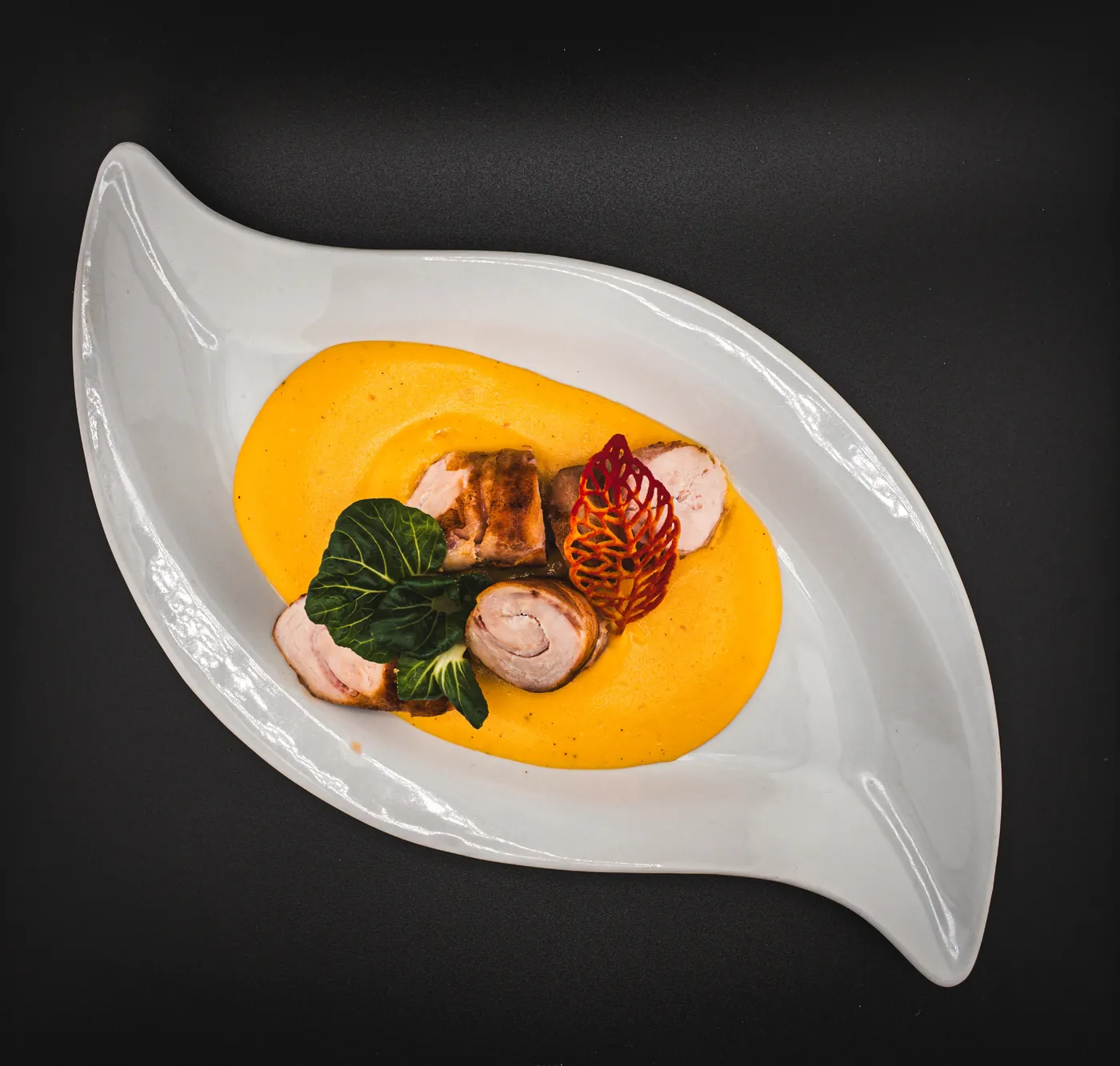 Fine dining tányér